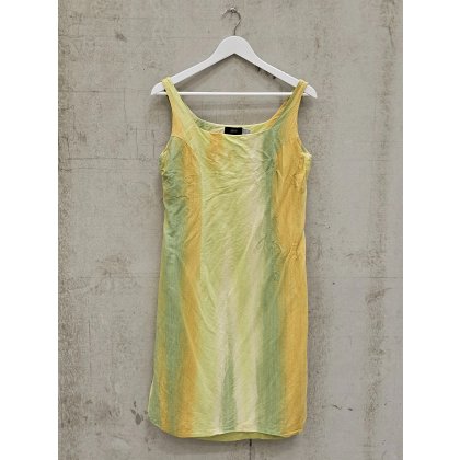 SIMORRA Damen Kleid, grün/gelb - Gr. L