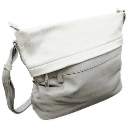 Ara Damenhandtasche grau/wei&szlig;