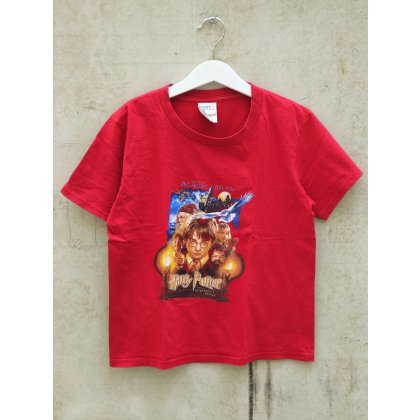 Kinder Vintage T-Shirt mit Harry Potter-Aufdruck, rot - Gr. 128