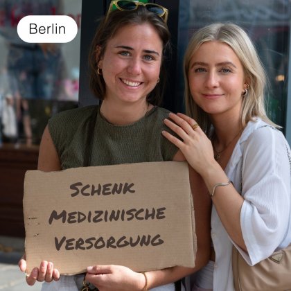 Hilf Menschen auf der Stra&szlig;e medizinisch zu versorgen