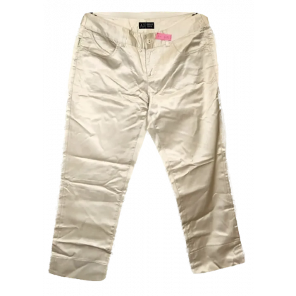 Armani Jeans Damen Hose creme Gr. M