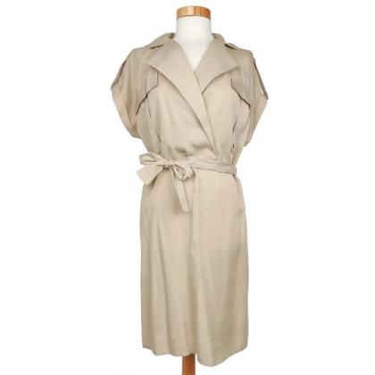 Only Studio Damen Midikleid, beige - Gr. S 