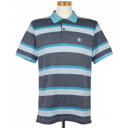 Baldessarini Herren Polo Shirt, blau - Gr. L 