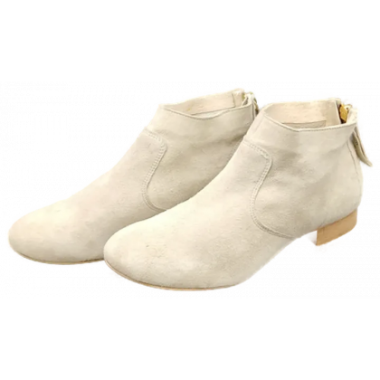 Pat Calvin Damen Schuhe Rauleder beige Gr. 36