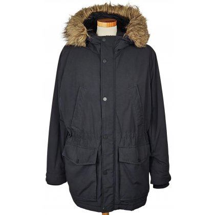 H&M Herren Parka, marine - Gr. XL