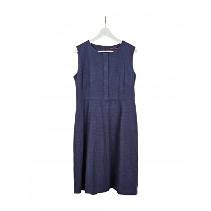 Lanius Damen Midi-Kleid, dunkelblau - Gr. XXL / 44