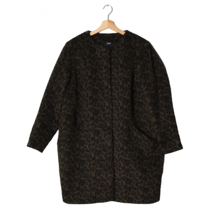 Bab&auml;m! - ZIZZI - Damen Mantel, oliv/schwarz - Gr. S