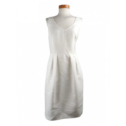 Armani Damen Midikleid, wei&szlig; - Gr. 42/XL