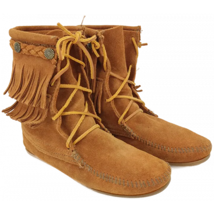 Minnetonka Damen Stiefeletten, braun - Gr. EU 36