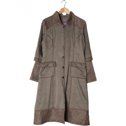 Babäm! - LO! Damen Denim Mantel, grau - Gr. XL