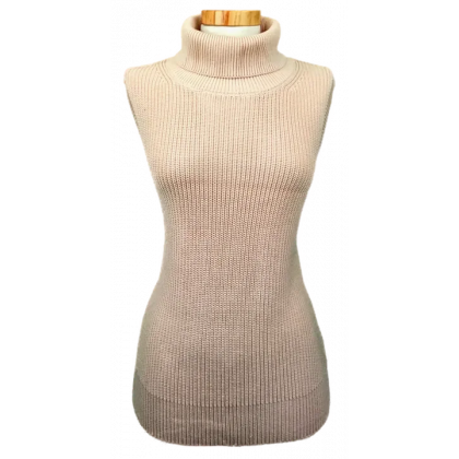 Michael Kors Damen &auml;rmelloser Pullover hellrosa Gr. L