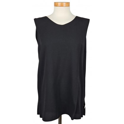 Rena Moden Vintage Damen Top, schwarz - Gr. L 