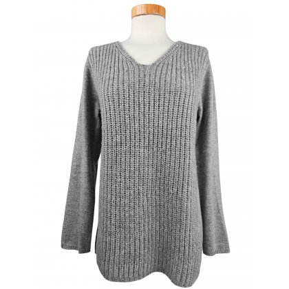 Simply Cashmere Damen Pullover (Kaschmir). grau - Gr. M/38