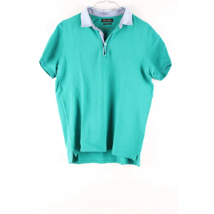Bab&auml;m! - Massimo Dutti Herren Poloshirt, t&uuml;rkis - Gr. M