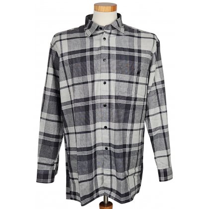 LUIGI Vintage Herren Hemd, grau - Gr. M 