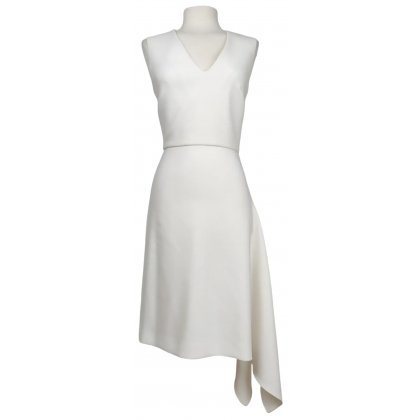 Bab&auml;m! - Roland Mouret Damen Midikleid, wei&szlig; - XS 