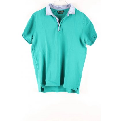 Bab&auml;m! - Massimo Dutti Herren Poloshirt, t&uuml;rkis - Gr. M