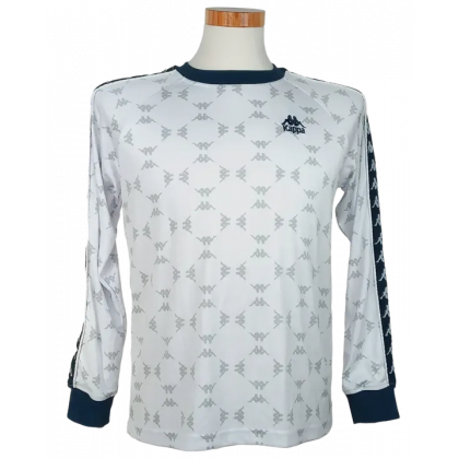 Kappa Herren Langarmshirt wei&szlig; - Gr. S 