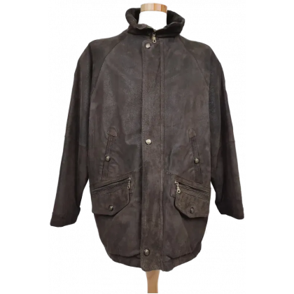 Liberty Vintage Herren Lederjacke, braun - Gr. XL 