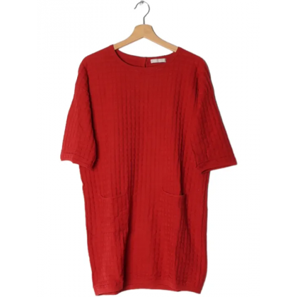 Bab&auml;m! - Stefanel Damen Shirtkleid, rot - Gr. M
