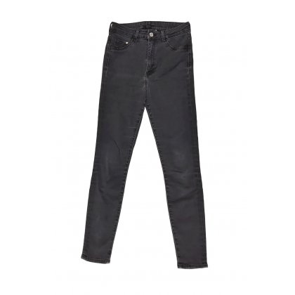 H&M High Waist Damen Jeggings Denim, dunkelgrau - Gr. S / 36
