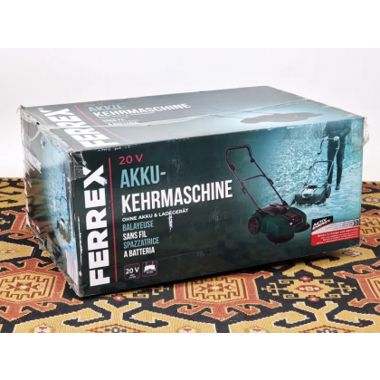 FERREX Akku-Kehrmaschine 20V - Modell 3531 - Ohne Akku und Ladeger&auml;t- NEU/OVP