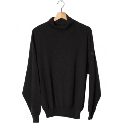 Bab&auml;m! - BURBERRY Herren Wollpullover, grau - Gr. XL 