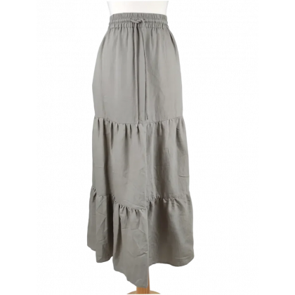 Frapp Damen Maxirock, khakigr&uuml;n - Gr. XXXL 