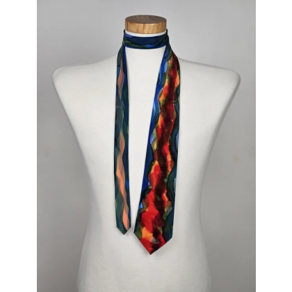 Martin Mascherl Seidenkrawatte, handbemaltes Wiener Unikat