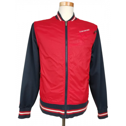 G-Star Raw Herren Bomber Jacke, rot/blau-  Gr. M 