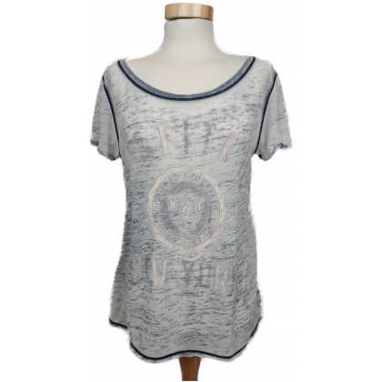 Abercrombie & Fitch Damen T-Shirt gemustert Gr.S