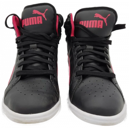Puma Kinder Sneakers schwarz/pink Gr. 35.5