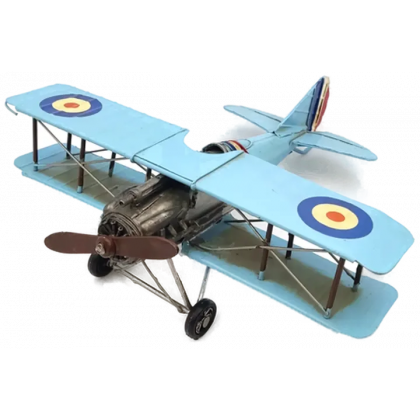 Doppeldecker Blechflugzeug - Modell 