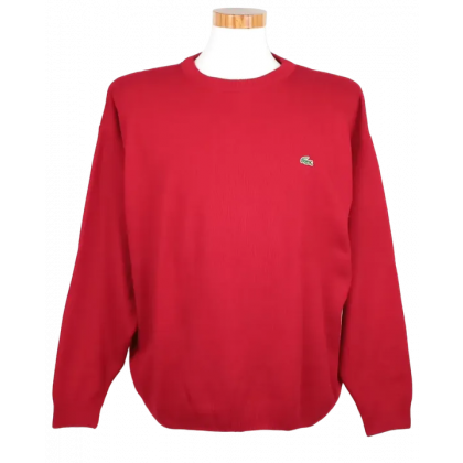 Vintage Lacoste Herren Pullover, rot- Gr. M 