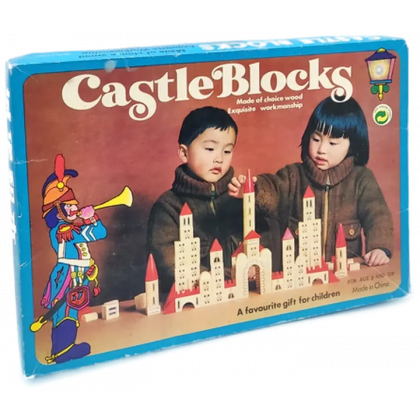 Holzbaukasten Castle Blocks Made in China