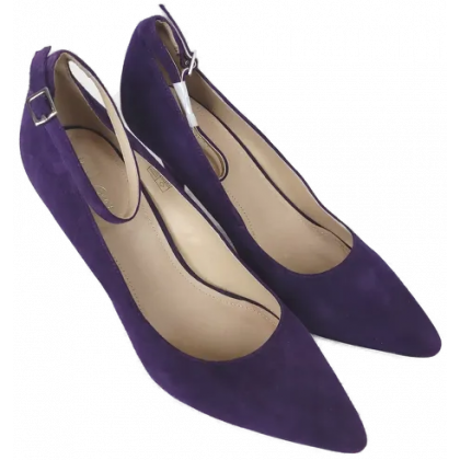 Kate Gray Damen Velourlseder Pumps, lila - Gr. 40