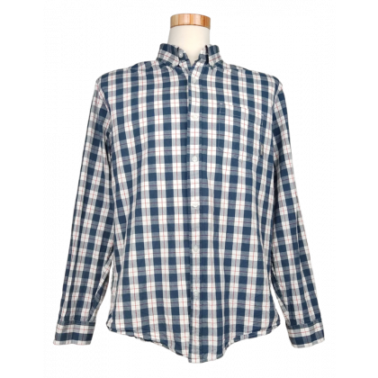 Eddie Bauer Herren Hemd, blau/wei&szlig; - Gr. L 