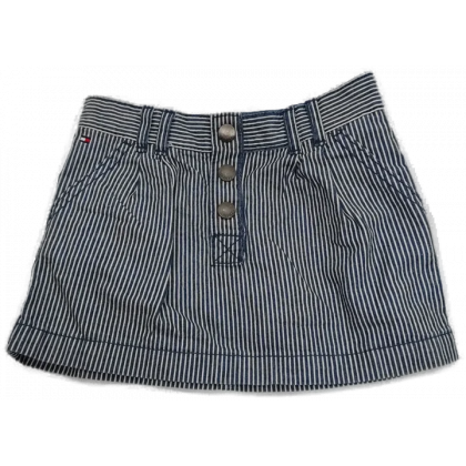 Tommy Hilfiger Kinder Rock blau/wei&szlig; gestreift Gr. 4 T
