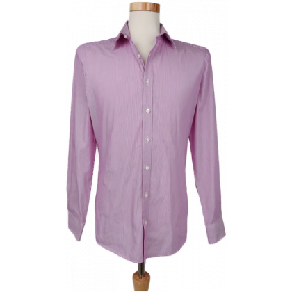 Finshley & Harding Herren Hemd, lila - Gr. M 