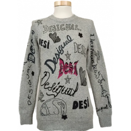 Desigual Damen Pullover grau Gr.XS