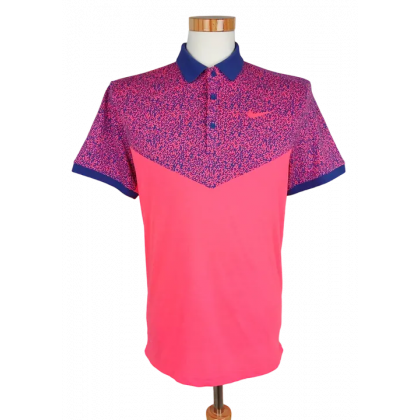 Nike DRI - FIT Herren Poloshirt, lachs/lila - Gr. L