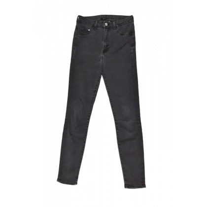 H&M High Waist Damen Jeggings Denim, dunkelgrau - Gr. S