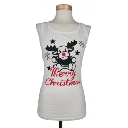 Gildan Damen Tank Top - Weihnachtsmotiv - Gr. S