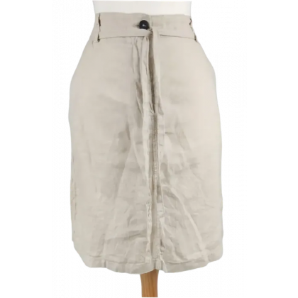 Marc O'Polo Damen Leinenrock, beige - Gr. M