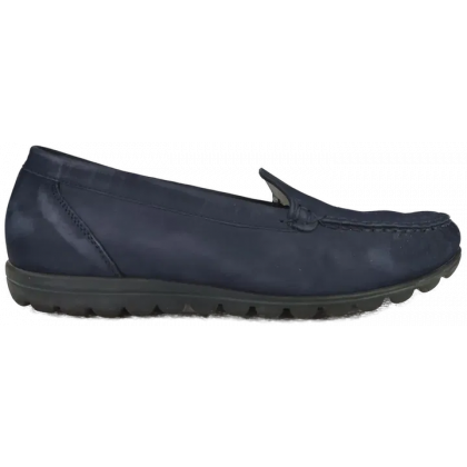 Waldl&auml;ufer Damen Mokassins Leder, blau - Gr. 38