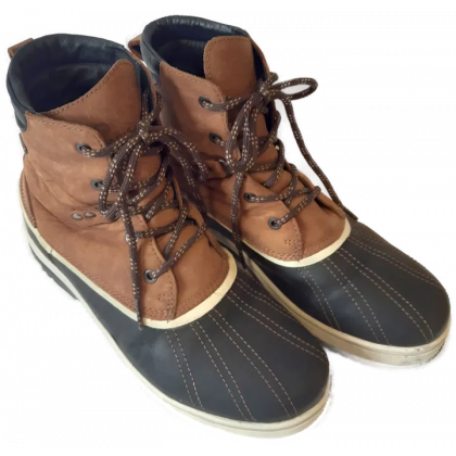 Polaris Herren Snowboot Lederkombination, braun/schwarz - Gr. 42