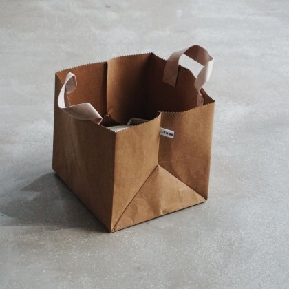 Box Bag Quadrat Kistentasche-Braun