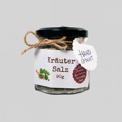 Handgefertigtes Kr&auml;utersalz aus Gars