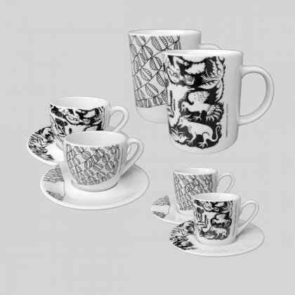 Caritassen - Kaffeetassen mit Kunstdruck