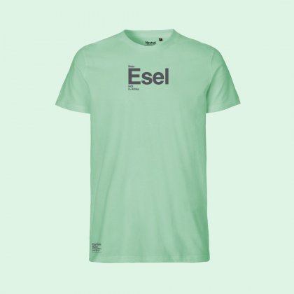 Esel T-Shirt gr&uuml;n mit Schriftzug